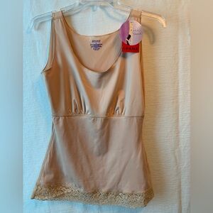 Spanx gathered scoop neck, Cami size large color, maple tank